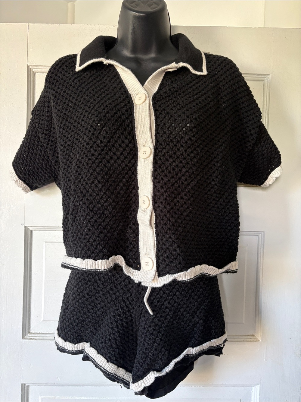 GAP Crocheted Button Top & Shorts